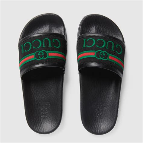 gucci childrens slides|gucci slides kids boys.